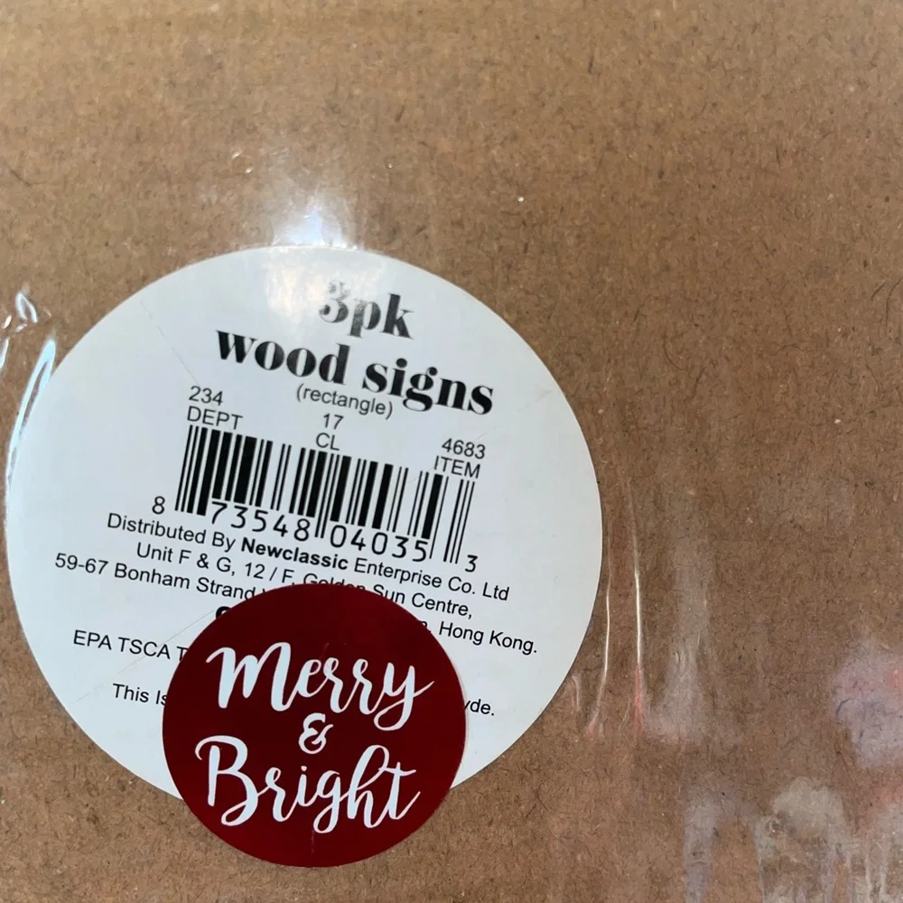 Target Christmas Holiday Wooden Signs